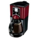 Mr. Coffee FTX49 12-Cup Programmable Coffeemaker, Black/Red