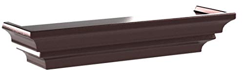 Kiera Grace Madison Contoured Wall Ledge & Shelf, 16-Inch, Burgundy