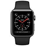 Apple Watch Series 3 42mm Smartwatch (GPS + Cellular, Space Gray Aluminum Case, Black Sport Band) (Renewed)