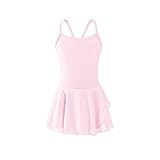 STELLE Girl's Cotton Camisole Dress Leotard for Dance, Gymnastics and Ballet(Toddler/Little Girl/Big Girl)