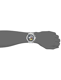 Invicta - Reloj de cuarzo para hombre con diseño de Disney Limited Edition, acero inoxidable, color plateado, modelo 27374