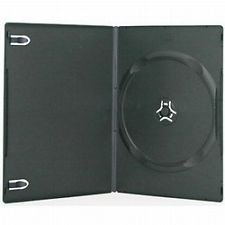 Vision Media 25 X Single Black Slim 7mm DVD/CD/BLU RAY Case