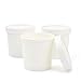 Juvale Disposable Soup & Ice Cream Containers with Lids - 12 oz White Paper, 50 Count - Disposable Bowls for Hot Soup & Ice Cream Cups with Lids - Microwave Safe To Go Containers