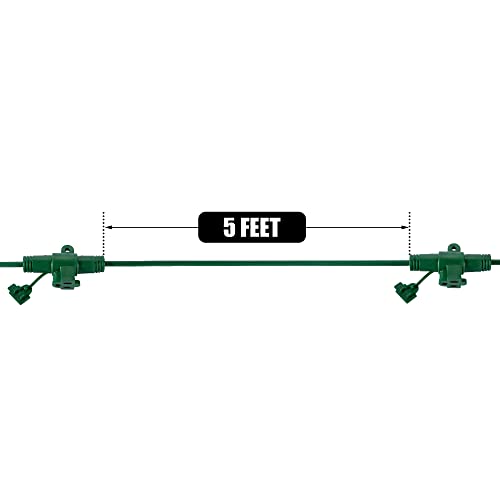 7 Outlet 35 FT Multi Plug Extension Cord Outlets Spaced Every 5 Feet