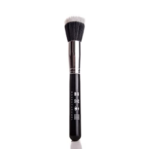 Rose & Caramel Deluxe Tanning Brush, self tan application brush , blending body brush , tan applicator. Tanning Brush For Face & Body, Durable Application Tool, Double Bristled Tanning Brush