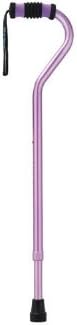 Standard Offset Walking Cane Adjustable Aluminum Purple