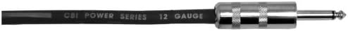 CBI Ultra Duty 12 Gauge Speaker Cable with 1/4 Inch Ends - 50 Foot