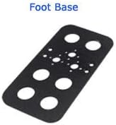 Kamas 5PCS/lot Robot Uniaxial Steering Gear Servo Bracket Metal Stent Bipedal Robot Manipulator DIY Accessories -Black - (Color: Foot Base)