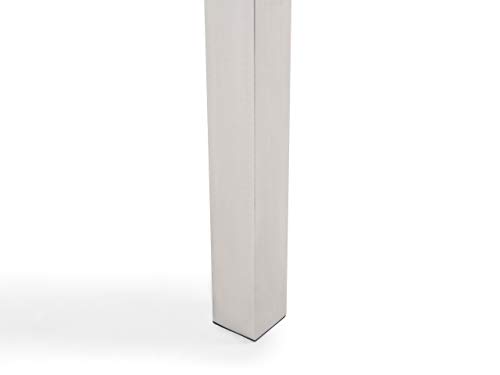 Beliani Moderner Gartentisch 220 cm 3 Tischplatten Steingemisch schwarz poliert Grosseto – Bild 8