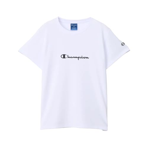 半袖シャツ 丸首 抗菌防臭 速乾 UVカット スクリプトロゴ ショートスリーブドライTシャツ CW-CS351Z-010-M