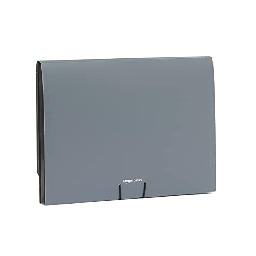 Amazon Basics Expanding Organizer File Folder, Letter Size Black