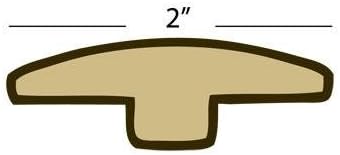Prefinished Solid Bamboo T-Molding 6' Length - Horizontal, Carbonized