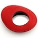 Zacuto Bluestar Eyepiece Chamois - Oval Large, Red for Z-Finder Line Viewfinders