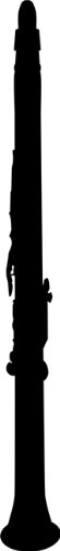 Clarinet Stencil - 8 inch (at longest point) - 10 mil medium-duty