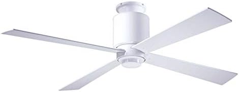 Modern Fan Co LAP-FM-GW-50-WH-NL-003 Contemporary Modern 50``Ceiling Fan from Lapa Collection in White Finish,