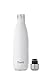 S'well Stainless Steel Water Bottle, 17oz, Angel Food, Triple Layered Vacuum Insulated Containers Keeps Drinks Cold for 36 Hours and Hot for 18, BPA Free, Perfect for On the Go
