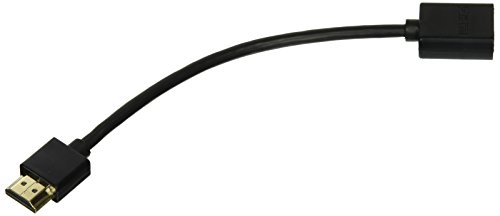 QVS HDXT-0.5F Shielded Video/Audio/Network Extension Cable, HDMI, Black