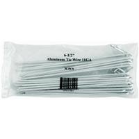 midwest air technologies 328554b 30 Pack, 6-1/2", 11 Gauge, Aluminum Fence Tie Wires