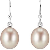 14K Gold Water Pink Drop Pearl Earrings