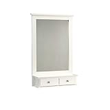 Sauder 417709 Mirror, Soft White Finish
