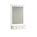 Sauder 417709 Mirror, Soft White Finish
