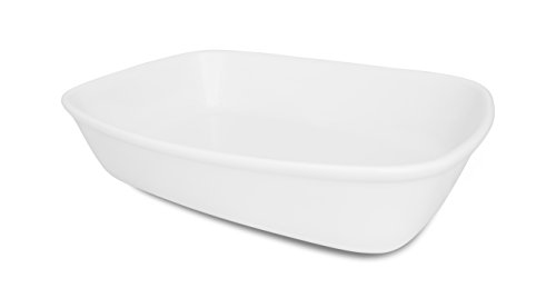 Oxford Bake Line Porcelain Roaster/Baking Dish (Set of 3), White