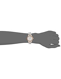 Anne Klein AK   1931svrt de la mujer Dial de tono plateado con diamantes y pulsera de Rose Gold-Tone Reloj