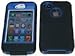 Generic Carrying Case for iPhone 4 - Non-Retail Packaging - Black/Blue