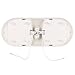 Kohree Upgraded Led RV Ceiling Double Dome Light Fixture, 12V RV Interior Lighting with ON/Off Switch for RV, Trailer, Camper, Car, Boat, Natural Light 4000-4500K (Natural White 3-Pack)