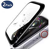 Apple Watch Screen Protector 40mm, Tempered Glass Screen Protector, Anti-Scratch Resistant Full Coverage Scratch-Proof Screen Film Compatible Watch 40mm Series 4 [2 Pack]