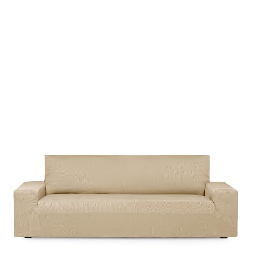 Eysa Luz Elastic Sofa Cover 4 Seater Beige