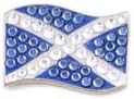 Bonjoc Ball Marker and Hat Clip Scotland / Scotish Flag