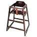 Winco CHH-103 Unassembled Wooden High Chair, Mahogany,Medium