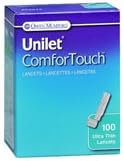 Unilet Unilet Comfortouch Ultra Thin Lancets, 100 each 28G(Pack of 3)