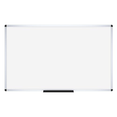 VIZ-PRO Magnetic Dry Erase Board, 60 X 48 Inches, Whitwboard Silver Aluminium Frame