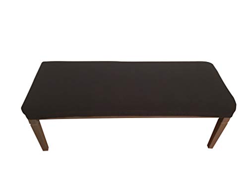 Qualitrusty Waterproof Dining Bench Protector - Perfect for Kids, Elderly, Restaurants, Dental Clinics, Party, Home - Machine Washable, Stretchy, Snugly Fit, Clean The Mess Easily (60x17, Black)