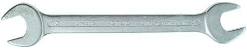 Stubai 20103032 Double-Open-End Spanner DIN 3110 Chrome-Plated, Silver, 30 x 32 mm