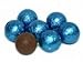 Individually Wrapped Foil Covered Chocolate Caramel Balls in a Variety of Colors - Bulk Wholesale (Carribean Blue, 2 Pounds)