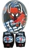 Marvel Ultimate Spider-man 5 Piece Kids Helmet and Pads Set