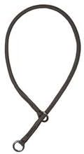 Parachute Nylon Braided Dog Show Choke Collar 24" BLACK