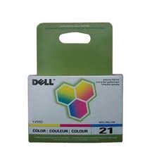 Genuine OEM brand name Dell Series 21 V313/V715 Clr Ink 3305274 (170 Yield) Y499D