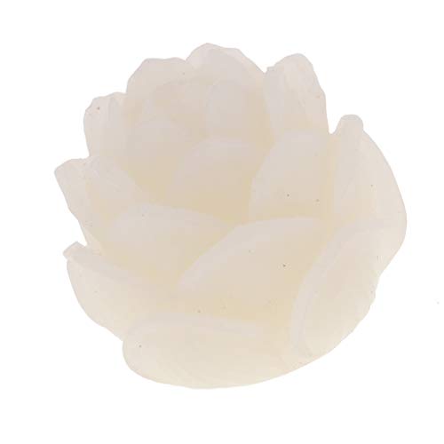 Fityle 20mm Carved Lotus Beads White Root Bodhi Beads Tibetan Buddhist Bracelet Beads Charms for DIY Pendant Jewelry Findings