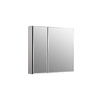 KOHLER K-CB-CLC3026FS Frameless Double Door 30 inch x 26 inch Aluminum Bathroom Medicine Cabinet; Recess or Surface Mount