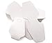 JGFinds 100 White Jewelry Necklace or Bracelet Display Cards, Blank