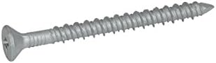 1/4" x 3-3/4" 410 Stainless Steel Flat Phillips Tapcon