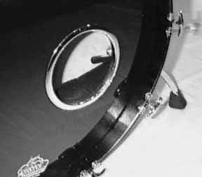 Holz HBL6 6" Black Bass Drum Port Hole Frame