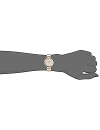 anne klein de la mujer aleación de metal y de cuarzo reloj de vestir, color: tono dorado (modelo: AK   3190chgb)