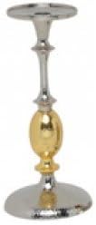 Dinazah Candle Stand Pillar Golden (Small)