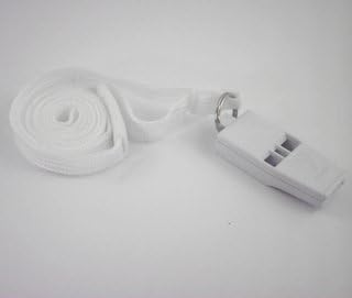 Acme 636 White Safety Whistle with Matching Lanyard