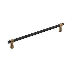 Amerock | Cabinet Pull | Matte Black/Champagne